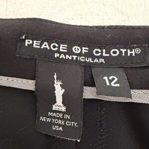 Peace of Cloth Elegant Black Trousers